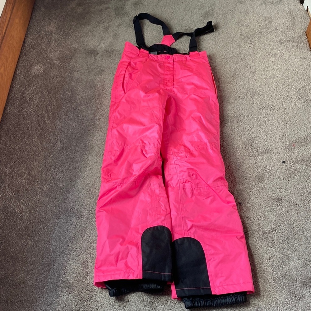 Crivit Pink Insulated Snow Pants with Suspenders SIZE 10–12Y